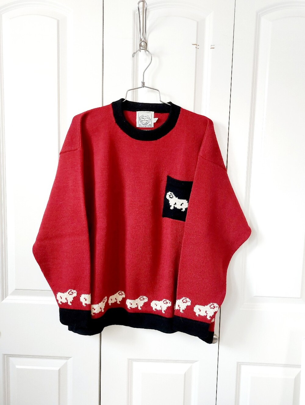 Bighorn Sheep Sweater Large New Zealand Absolutely Originals Black Sheep Princes